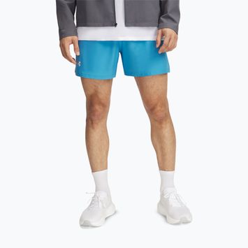 Spodenki do biegania męskie Under Armour Launch 5" ether blue/downpour gray/reflective