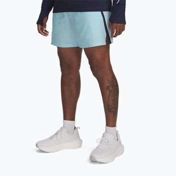 Spodenki do biegania męskie Under Armour Launch 5" stream/midnight navy/reflective