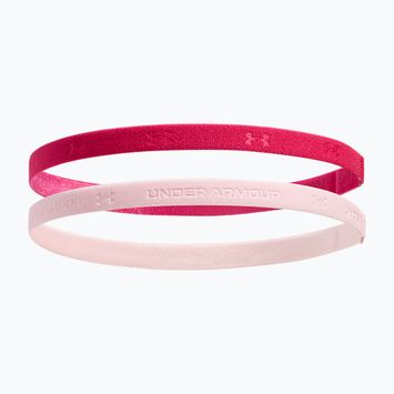Opaska na głowę Under Armour Mini Bands (2 szt.) shaded fuchsia/prime pink
