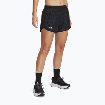 Spodenki do biegania damskie Under Armour Fly By 3" Novelty black/reflective