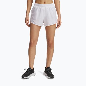 Spodenki do biegania damskie Under Armour Fly By 3" Novelty white/reflective
