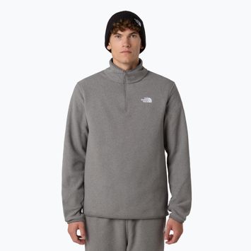 Bluza polarowa męska The North Face Glacier Fleece 1/4 Zip mid grey heather