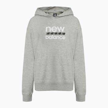 Bluza damska New Balance Sport Graphic French Terry Hoodie athletic grey