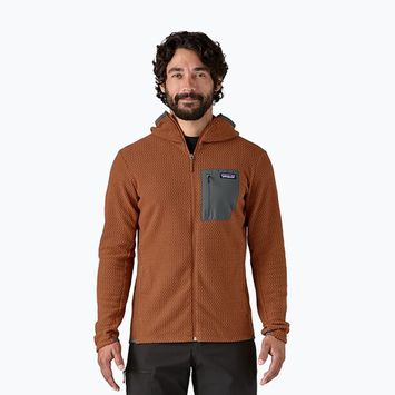 Bluza trekkingowa męska Patagonia R1 Air Full-Zip robin brown