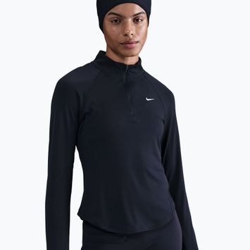 Longsleeve do biegania damski Nike Tempo Swoosh Run Dri-Fit 1/4-Zip black/white