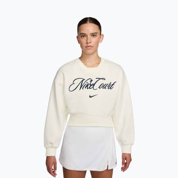 Bluza damska Nike Court Collection French Terry Crew Neck sail/midnight navy