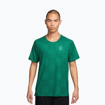 Koszulka tenisowa męska Nike Court Dri-Fit Advantage Print malachite/white