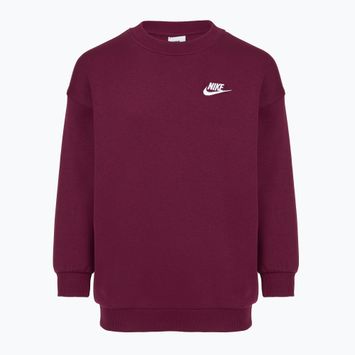 Bluza dziecięca Nike Sportswear Club Fleece bordeaux/white