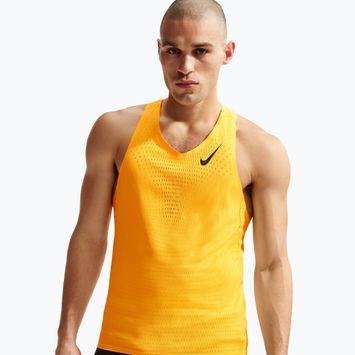 Koszulka do biegania męska Nike AeroSwift Dri-Fit ADV laser orange/black