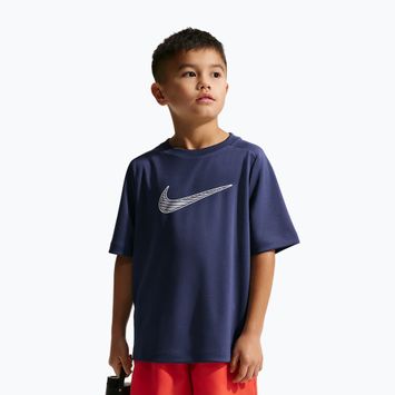 Koszulka dziecięca Nike Multi Dri-Fit midnight navy/white