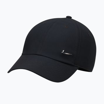 Czapka z daszkiem Nike Dri-Fit Club Unstructured Metal Swoosh 2026 black/metallic silver