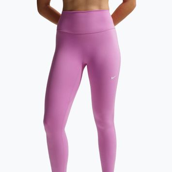 Legginsy damskie Nike One Seamless Front High-Waisted light magenta/white