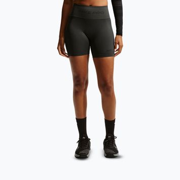 Spodenki damskie Nike Pro Seamless High-Waisted Biker 5" dark smoke grey
