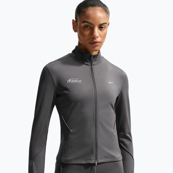 Bluza do biegania damska Nike Swift Dri-Fit Full Zip Mid-Layer medium ash