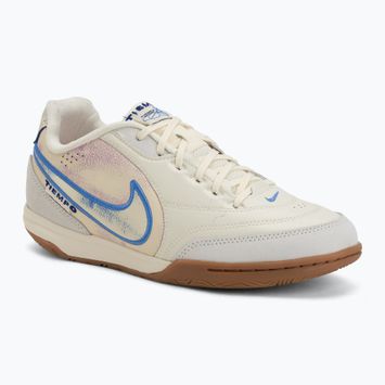 Buty piłkarskie męskie Nike Tiempo Streetgato PRM IC coconut milk/gum med brown/blue crystal