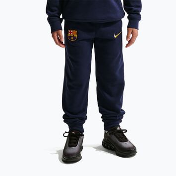Spodnie dziecięce Nike FC Barcelona Club Jogger blackened blue/mineral yellow