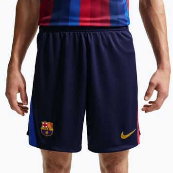 Spodenki piłkarskie męskie Nike FC Barcelona Dri-Fit Stadium Home blackened blue/mineral yellow