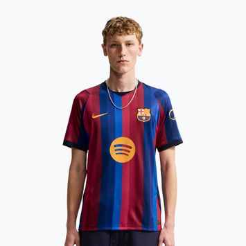 Koszulka piłkarska męska Nike FC Barcelona Dri-Fit Stadium Home deep garnet/blue void/mineral yellow