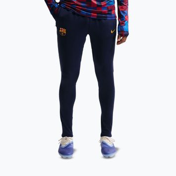 Spodnie piłkarskie męskie Nike FC Barcelona Strike Dri-Fit blackened blue/noble red/yellow