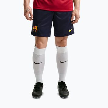 Spodenki piłkarskie męskie Nike FC Barcelona Strike blackened blue/noble red/mineral yellow