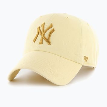 Czapka z daszkiem 47 Brand MLB New York Yankees CLEAN UP butter