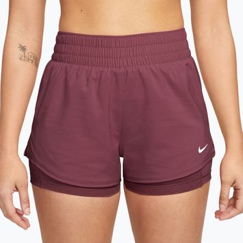 Spodenki treningowe damskie Nike One pink smoke/white