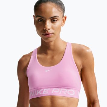 Biustonosz treningowy Nike Pro 365 pink rise/white