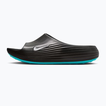 Klapki męskie Nike ReactX Rejuven8 black/gamma blue/metallic silver
