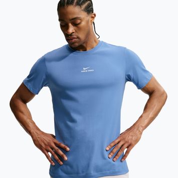 Koszulka treningowa męska Nike Pro indigo storm/white