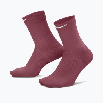 Skarpety Nike Run Midweight Crew pink smoke/pink rise/white