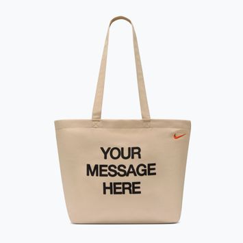 Torba Nike Heritage "Your Message Here" Tote 22 l oatmeal/safety orange/safety orange