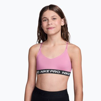 Biustonosz dziewczęcy Nike Pro Pink Rise