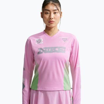 Longsleeve do biegania damski Nike Swift Jersey Top pink rise/illusion green