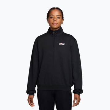 Bluza treningowa damska Nike Studio Fleece Sport black/university red/white