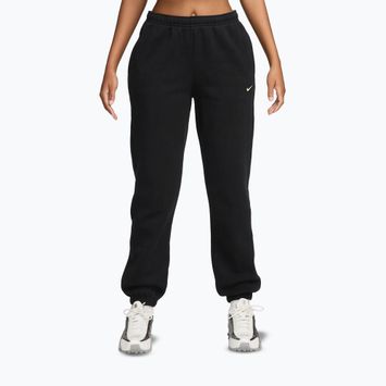 Spodnie damskie Nike Studio Fleece total black/sail