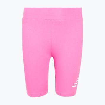 Spodenki dziecięce New Balance Stacked Logo Cycle pink satin