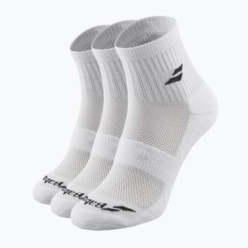 Skarpety Babolat Quarter 3 pary white/white