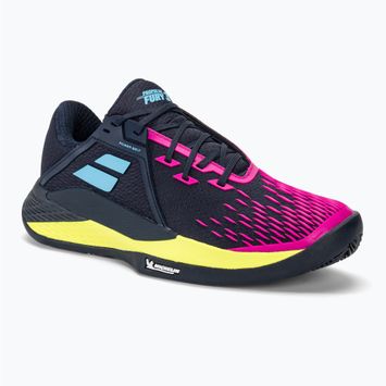 Buty do tenisa męskie Babolat Propulse Fury 3 Clay dark blue/pink aero