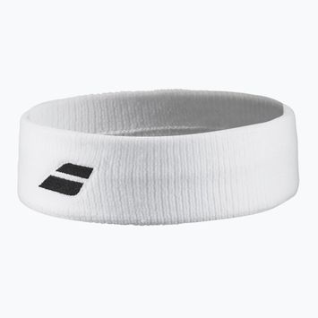 Frotka na głowę Babolat Logo Headband white/white