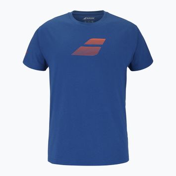 Koszulka męska Babolat Exercise Big Flag dark blue