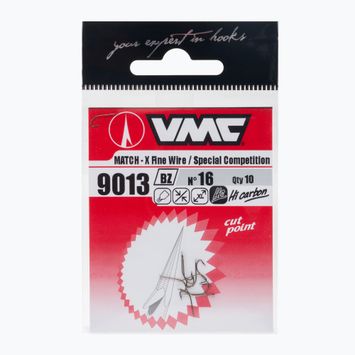 Haki spinningowe VMC Crystal X Fine Wire 9013BZ 10 szt. brązowy