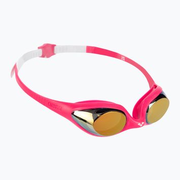 Okulary do pływania dziecięce arena Spider JR Mirror white/pink/fuchsia
