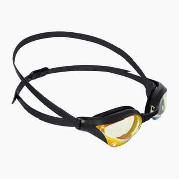 Okulary do pływania arena Cobra Core Swipe Mirror yellow copper/black