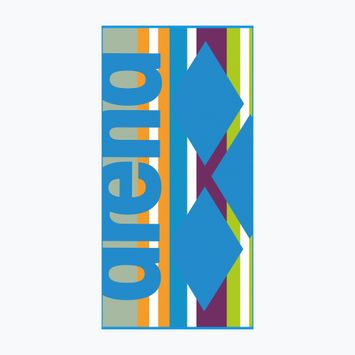 Ręcznik arena Big Logo Velour turquoise multi