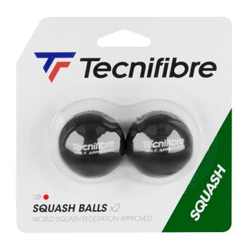 Piłki do squasha Tecnifibre Balls Red Dot 2 szt. red