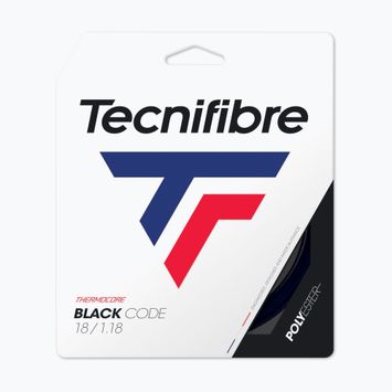 Naciąg tenisowy Tecnifibre Black Code 12 m czarny 04GBL118XB