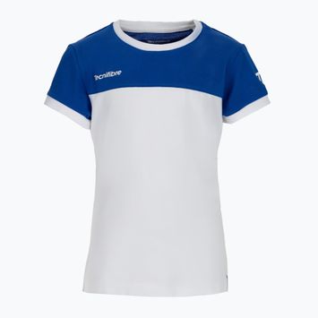 Koszulka tenisowa dziecięca Tecnifibre 22LAF1 F1 Stretch white/royal