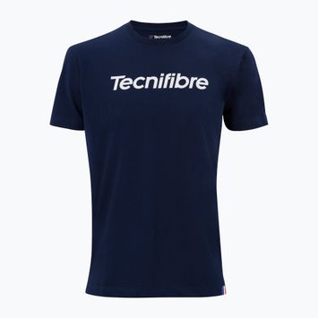 Koszulka tenisowa dziecięca Tecnifibre Team Cotton Tee Jr marine