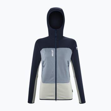 Bluza damska Millet Fusion Grid Hoodie foggy dew/saphir