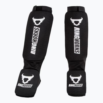 Ochraniacz piszczeli i stóp Ringhorns Kontact Shin Guards black